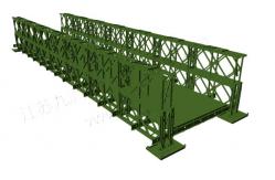 China Double Row / Layer Modular Bridge Construction Temporary Bridge Structures supplier