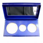 3 Pans Empty Baked Eyeshadow Palette Custom Packaging Pantone Color Printing for sale