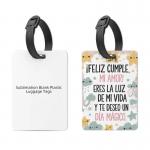 Sublimation Luggage Tags Blanks Custom Printing Double Sided PBT Plastic Sublimation Luggage Tag for sale