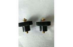 China Durable Neutral Foot Screw , Black Steel Screws For Auto Level Machine supplier