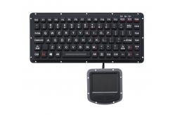 China Ruggedized USB Waterproof Keyboard IP67 Silicone Rubber With Rectangular Keys supplier