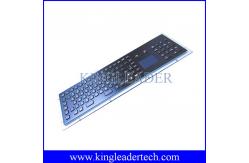 China IP65 Black Industrial Metal Kiosk Keyboard With Touchpad And Function Keys supplier