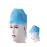 White Protective Disposable Surgical Hood Comfortable With Peak And Elastic Edge for sale