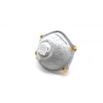 Single Use Valved Dust Mask , N95 Valved Respirator Mask With Adjustable Nosepiece for sale