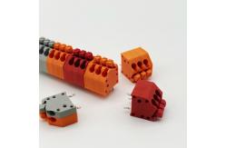 China 2.5mm 3.5mm Screwless Terminal Block Connector PCB Spring Terminal Blocks supplier