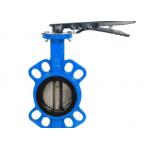 1-1/4 Inch Carbon Steel Butterfly Valve Anti Corrosive Handle Ptfe Seat Wafer Wcb for sale