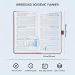 PU Leatherette Vertical Weekly Planner With Daily Schedule 2023 2024