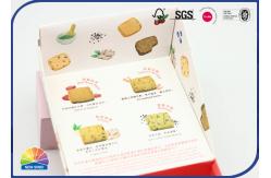 China Cookies Pink Durable Folding Carton Box Matte Lamination Customized Logo For Snacks supplier