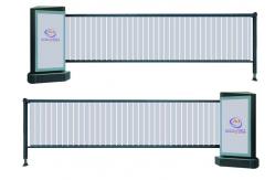 China RS485 Automatic Parking Advertising Barrier Gates With Advertisement 450 * 880mm supplier