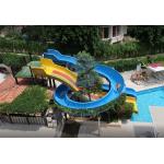 OEM Swimming Pool Water Slide Fade Resistant Fiberglass Spray Ground Pool Slide for sale