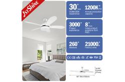 China 52inch 6 Speeds Remote LED Ceiling Fan With 5 ABS Blades supplier