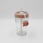 BPA Free Plastic Straw Water Bottle Recommended below 55 Degree for sale