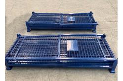 China Extended Stillage Lockable Pallet Cages For Lifting Full Wire Mesh 3000Kg supplier