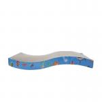 Wave Shape Cat Scratching Board Scratch Resistant Corrugated Cardboard Scratching Post for sale