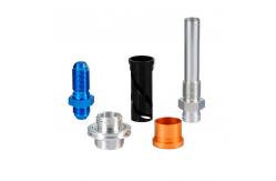 China Anodized Blue Aluminum Made Jetting Custom Metal Mechanical Parts High Precision supplier
