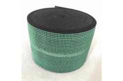China Green Elastic Straps sofa use  jacquard elastic webbing made by Malaysian rubber supplier