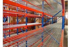 China Strong Structural Box Beam Heavy Duty Pallet Racking With Wire Mesh Decking supplier
