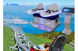 China 9D VR Slide Double Players Virtual Reality Roller Coaster Simulator supplier