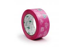 China Printed Clear Fragile Plastic Bopp Packing Tape Customized Service supplier