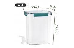 China 4.5L Plastic Refrigerator Beverage Dispenser Cold Water Kettle with Faucet supplier