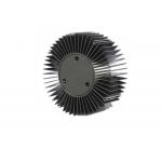 70 W Round Extruded Auminum Led Heatsink With Black Anodizing for sale