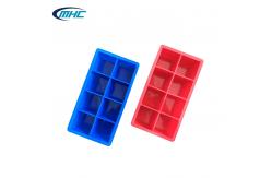 China 3D Square Silicone Ice Cube Trays Non Stick 15.5*11*5cm Customized supplier