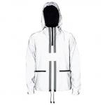 Safety Light Men'S 3m Reflective Jacket Fashion Zipper Up With Deep Pockets