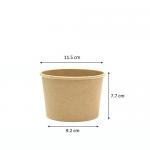 Waterproof Takeaway Food Container Kraft Food Grade Paper Customized Printing Kraft Paper Box for sale