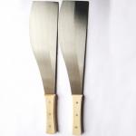 Short Back Harvesting Wooden Handle Machetes Spring Steel Blacked 2.05mm for sale