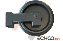China Cranck Resistance PC12 Excavator Track Idler With Steel Material Lifetime Lubrication supplier