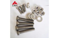 China Gr2 Gr5 Titanium Bolts Nuts , M8 M10 M12 Anodizing Titanium Hex Head Bolts supplier