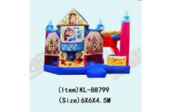China Snow Pricess Combos Jumping Slide Children Fun Park Inflatable supplier