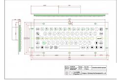China IP65 Vandal - Proof Industrial Metal Keyboard For Internet Kiosk , SS Keyboard supplier