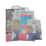 5kg 10kg Custom Printed Paper Bag With Handle Empty Tofu Cat Litter Bag for sale