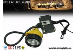 China ABS IP68 Rechargeable LED Headlamp Underground Mining Lights With Warning Light supplier