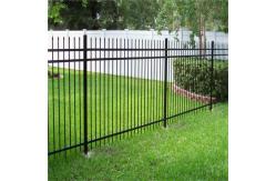 China Building Material 6ft 8ft Metal Garden Picket Fence Black Galvanized supplier