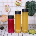 170mm Height Plastic Beverage Cans Clear Voss Bottle Food Grade for sale