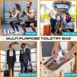 Lager Capacity Waterproof Durable Clear Toiletry Bags With Zipper