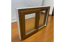 China Stains Resistant  Modern Pvc Vertical Sliding Windows Scratches Resistant  Pvc Wood Sliding Windows supplier