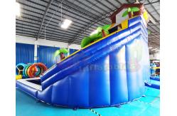 China Plato Double Side Inflatable Water Slide Jumper Bounce House supplier