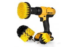 China 3PCS PP Material Car Drill Cleaning Brush Set Wheel Cleaning Brush supplier