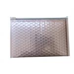 Fleixble Packaging Zipper Bubble Bags , Silver Matt Aluminun Foil Bubble Zipper Envelopes for sale