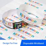 Waterproof Tyvek Paper Wristbands Snap Closure Custom Paper Bracelets for Festival Event for sale