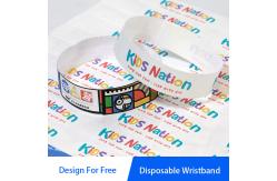 China Security Tyvek Paper Wristbands with Sequential Numbering Custom Logo Printing supplier