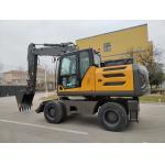 Mini Log Grapple Wheel Backhoe Excavator 0.6cbm To 0.8cbm For Municipal Engineering for sale