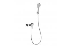 China ASB Round Hand Shower Mixer Set Chrome With Shower Hose Bathroom supplier
