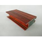 Smooth Surface Wood Finish Aluminium Profiles Aesthetic Coordination for sale