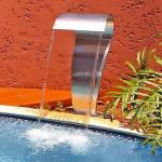 Metal Swimming Pool Accessories SPA Stainless Steel Fountain Head Cascade Outdoor Waterfall for sale