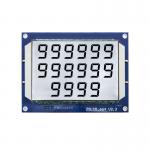 4.8V Electronic Lcd Display 664 Fule Dispenser TN Segment 130PIN White Backlight for sale