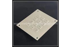 China 12 Key Metal Numeric Keypad Brushed 304 Stainless Steel USB Interface supplier
